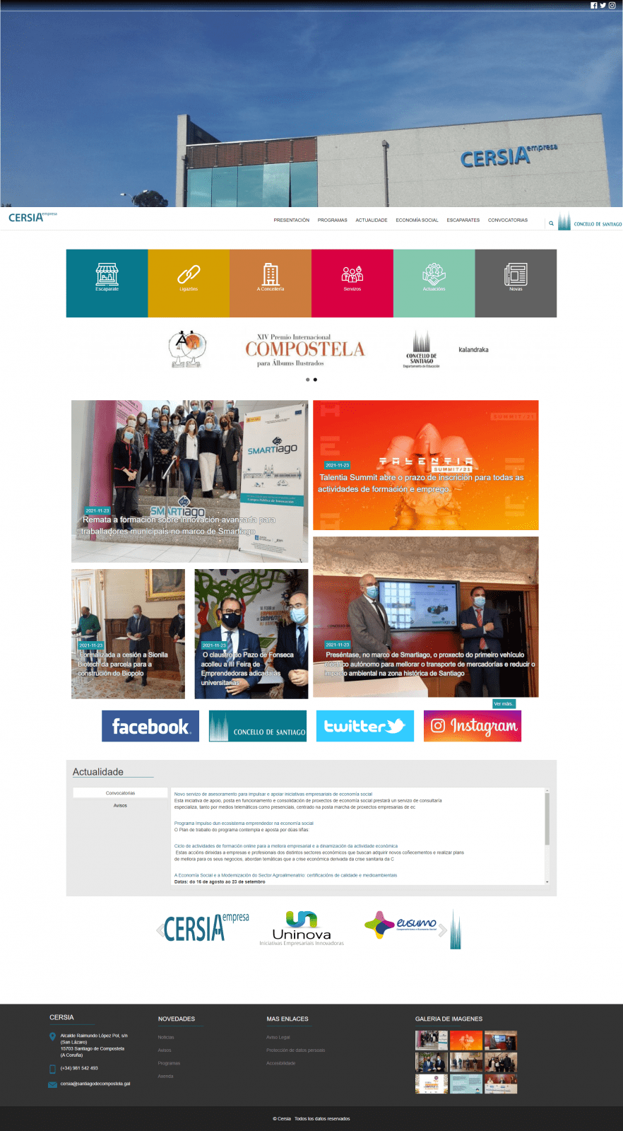 ¡Nova web publicada! CERSIA